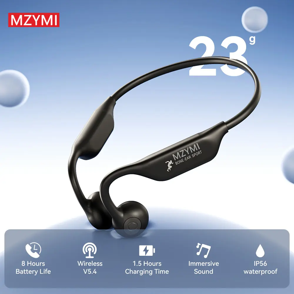 Wireless Bone Conduction Headphones, 8H Battery, Lightweight, Sound Isolation, Volume Control, Tangle-Free, Condenser Mic, , Cycling, Running, Fitness, Adult Open-Back Sports,back to school,back to school haul