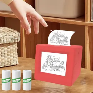 Ai Mini Printer, Portable Thermal Inkless AiVoice Sticker Printer, Print Pictures PhotosNotes Lists DIY Gifts, Home School OfficeTravel Use, Portable Label Printer Creative Children's Gifts