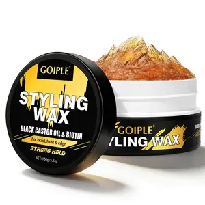 Styling Wax with Castor Oil & Biotin Edge Control for Black Women - Strong Hold Braiding Curly Hair Gel Edge Control Wax Nourishing Lightweight Haircare Flawless
