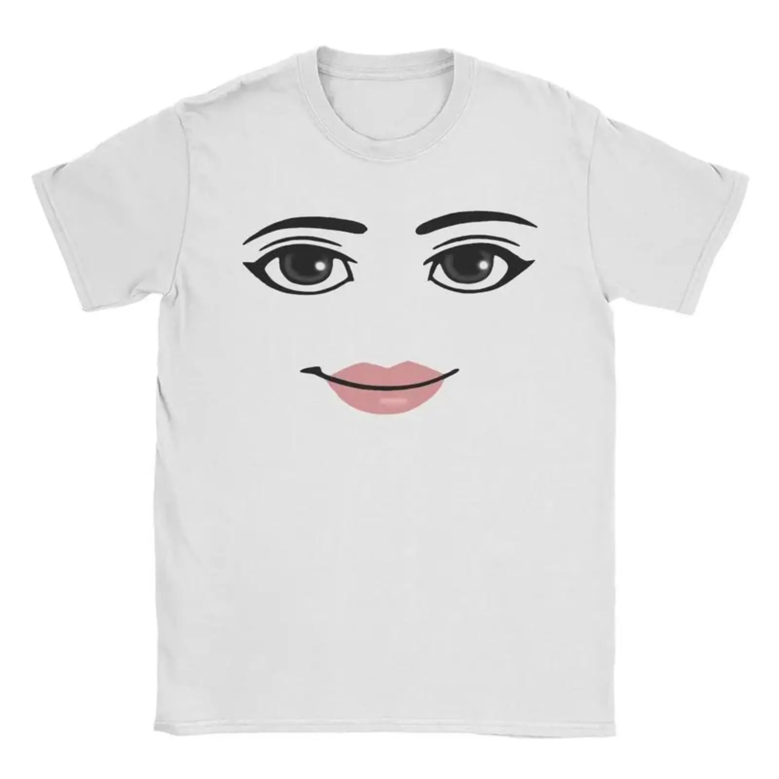 Women's Casual Round Neck Short-Sleeve Graphic T-Shirt - Summer Harajuku Streetwear with Robot, Roblox, Woman Face Game Prints, Breathable Fabric, Águilas Logo (Includes Logo) - Coordinate-Style Soccer-Inspired Top