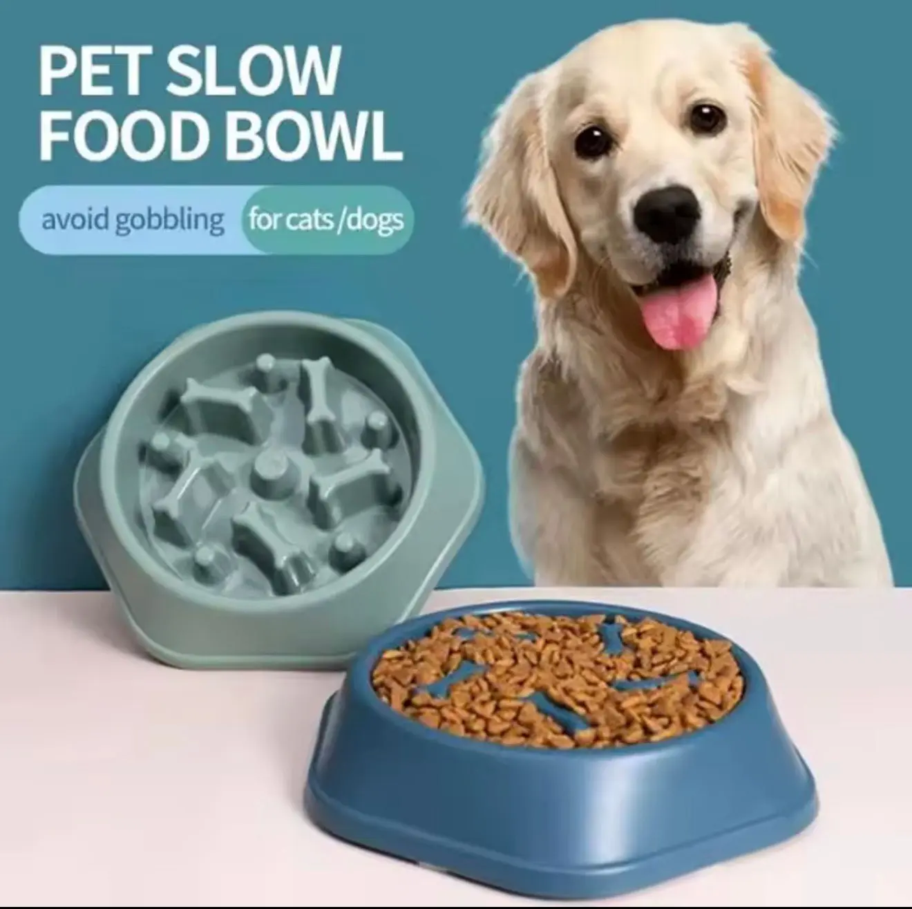 SLOW FEEDER DOG BOWL