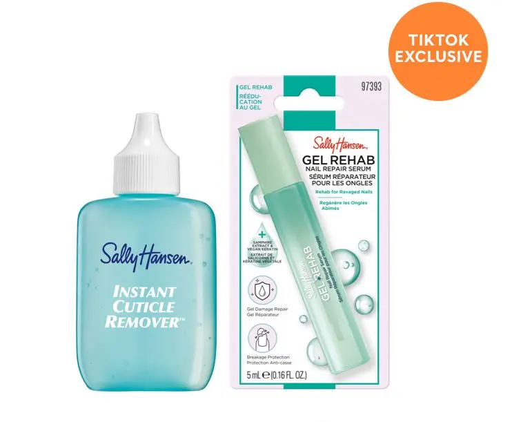 Sally Hansen Instant Cuticle Remover + Gel Rehab Pen Bundle