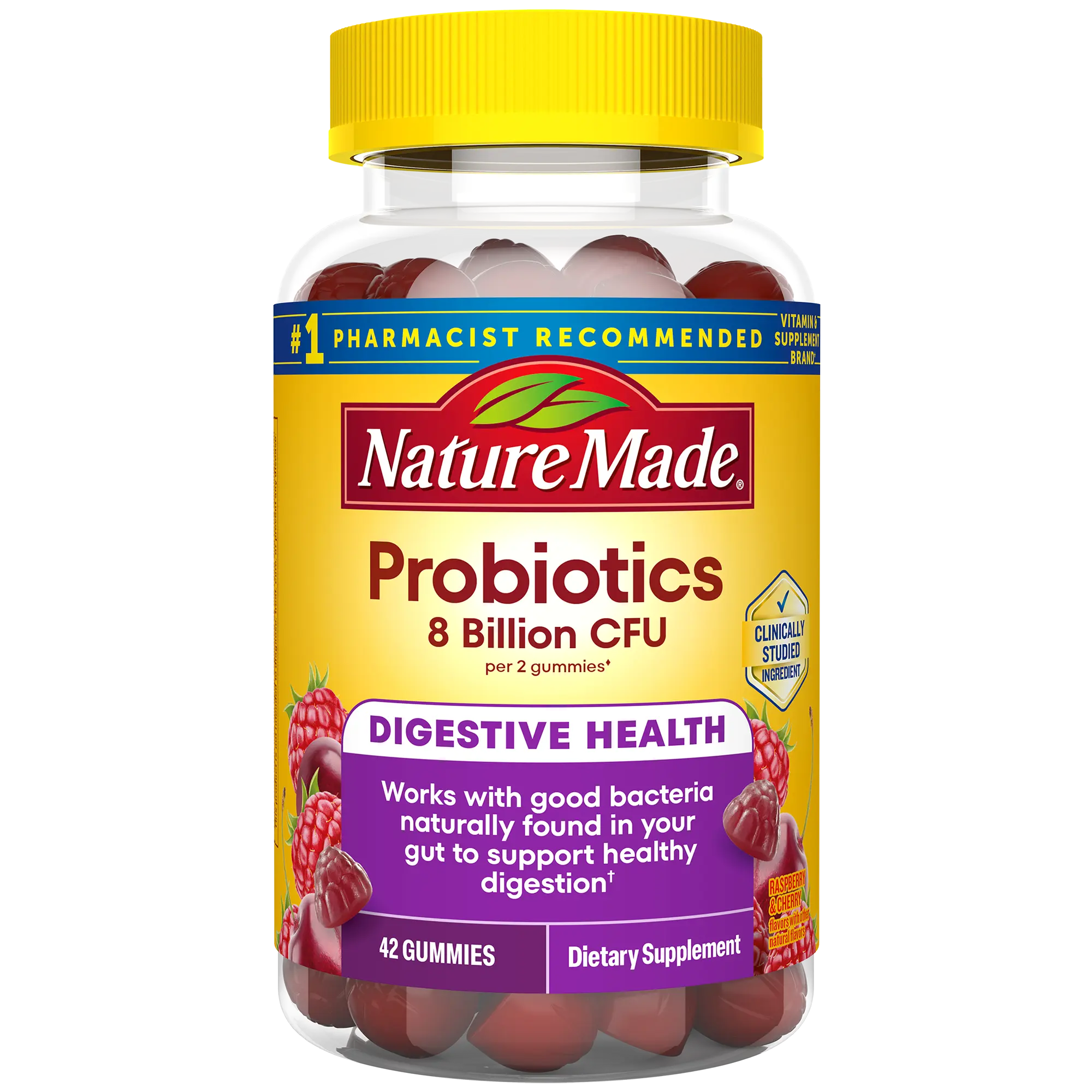 Digestive Probiotics 8 Billion CFU per 2 Probiotic Gummies