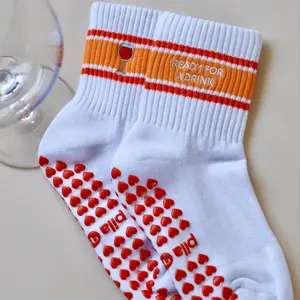 Ready for a Drink Grip Socks Crewsocks Grip Socks Pilates