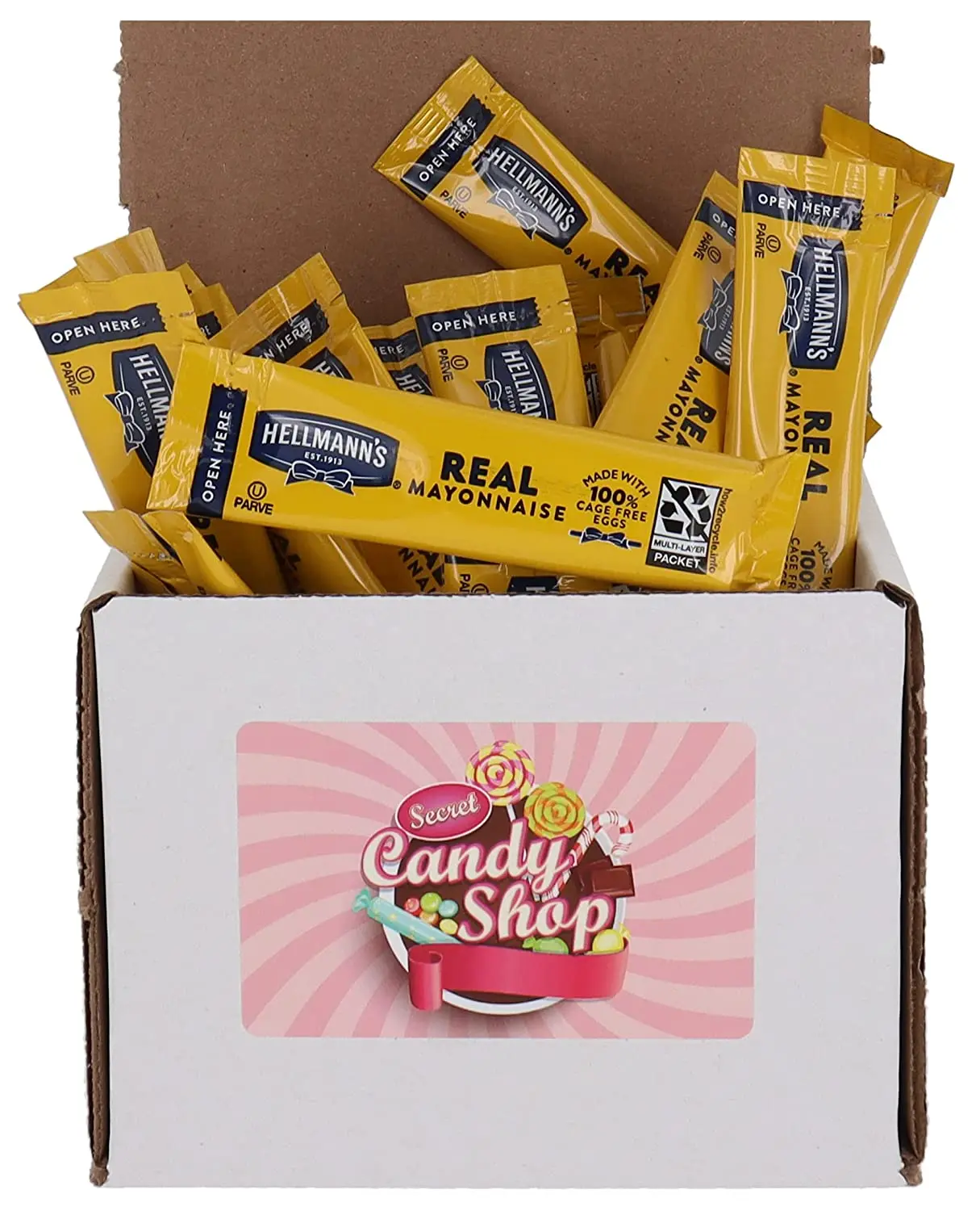 Hellmanns Real Mayo Mayonnaise Packets Bulk in Box