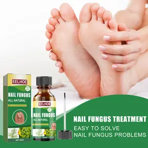 EELHOE Nail Repair Liquid, Tea Tree Oil Essence Gentle Nourishing Hand, Foot and Nail Cleansing Soft Nail Treatment Liquid