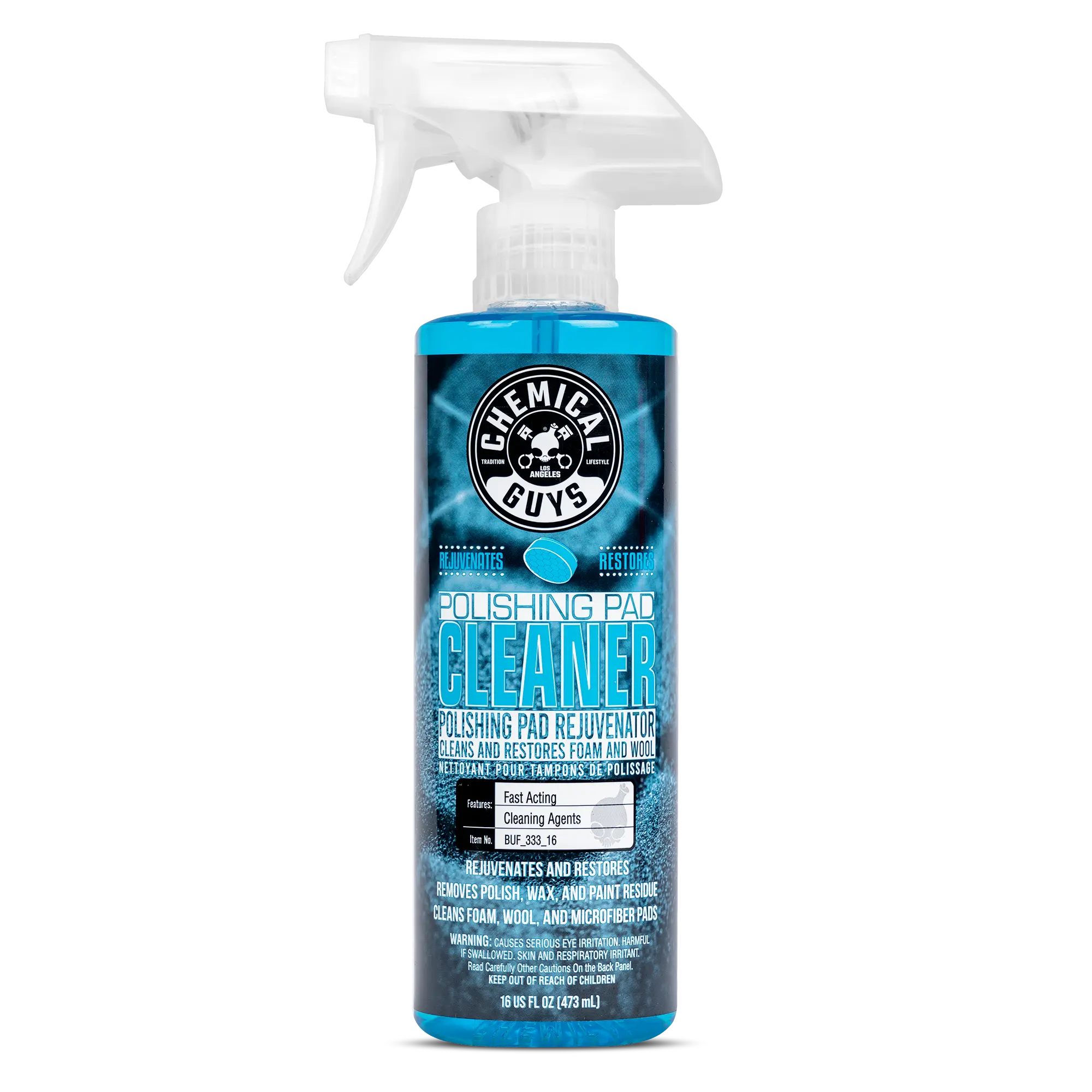 CHEMICAL GUYS Polishing Pad Cleaner – Citrus-Based Cleaning Solution Removes Polishes, Compounds & Waxes from Foam, Wool & Microfiber Pads, Restores Performance, Prevents Swirls & Extends Pad Life