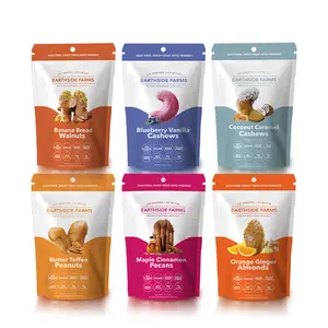 Earthside Farms Candied Nuts Gourmet Snack Packs, No Sugar Added, Vegan Keto Friendly, Gluten Free, Low Sodium High Protein Almonds, Cashews, Pecans Peanuts & Walnuts - Dry Roasted Nuts