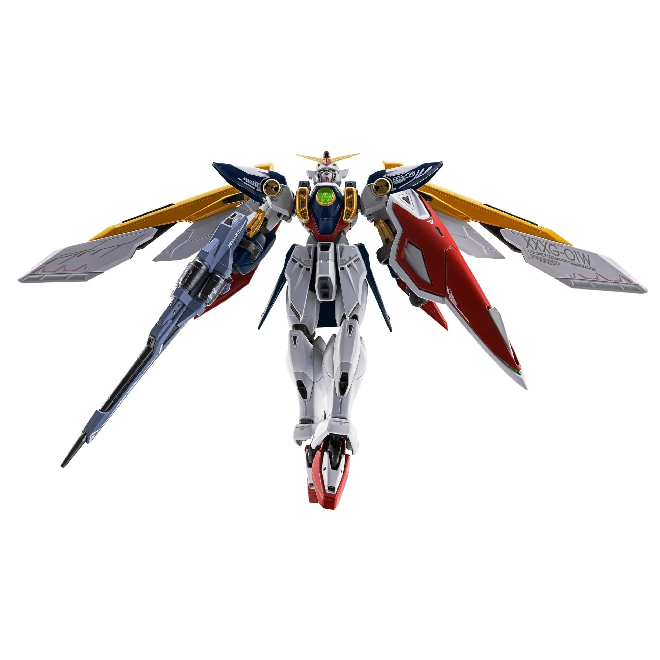 TAMASHII NATIONS - Mobile Suit Gundam Wing 30th Anniversary Wing Gundam Metal Robot Spirits Model Kit Action Figure, Articulated Collectible for Adult Collectibles, with Beam Saber Effect Parts, Buster Rifle, Shield, Cel Animation Details, Articulated Fig