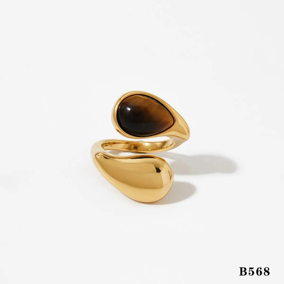 Fashion Costume Jewelry Adjustable Water Droplets Open Rings, Adjustable Rings
