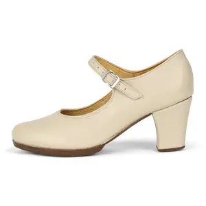 Cesman Women's Folklorico Shoes with Nails, Leather, 6cm Heel