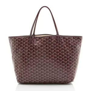 Pre-owned Goyard Leather Tote Bags Goyardine Canvas St. Louis GM Tote