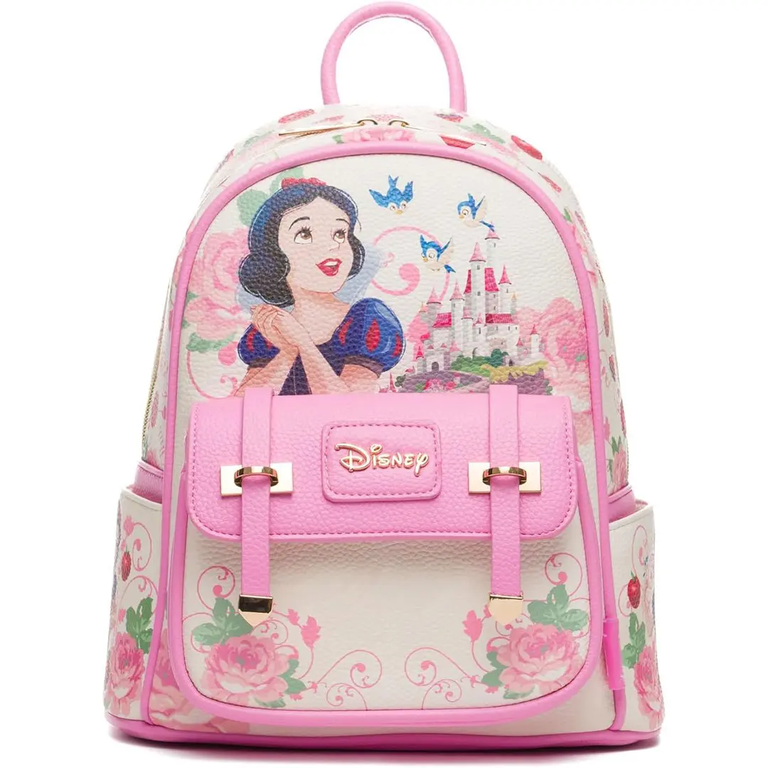 WondaPop Disney Snow White 11in Cute Mini Backpack, Functional Luggage Bag, Cute Backpack