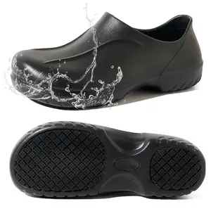 Non Slip Waterproof Kitchen Shoes for Restaurant Chef Nurse Comfortable Safety Work Clogs Men Women