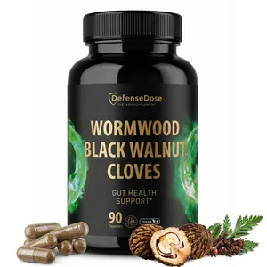 DefenseDose Wormwood Black Walnut Clove Herbal Gut Support Capsules
