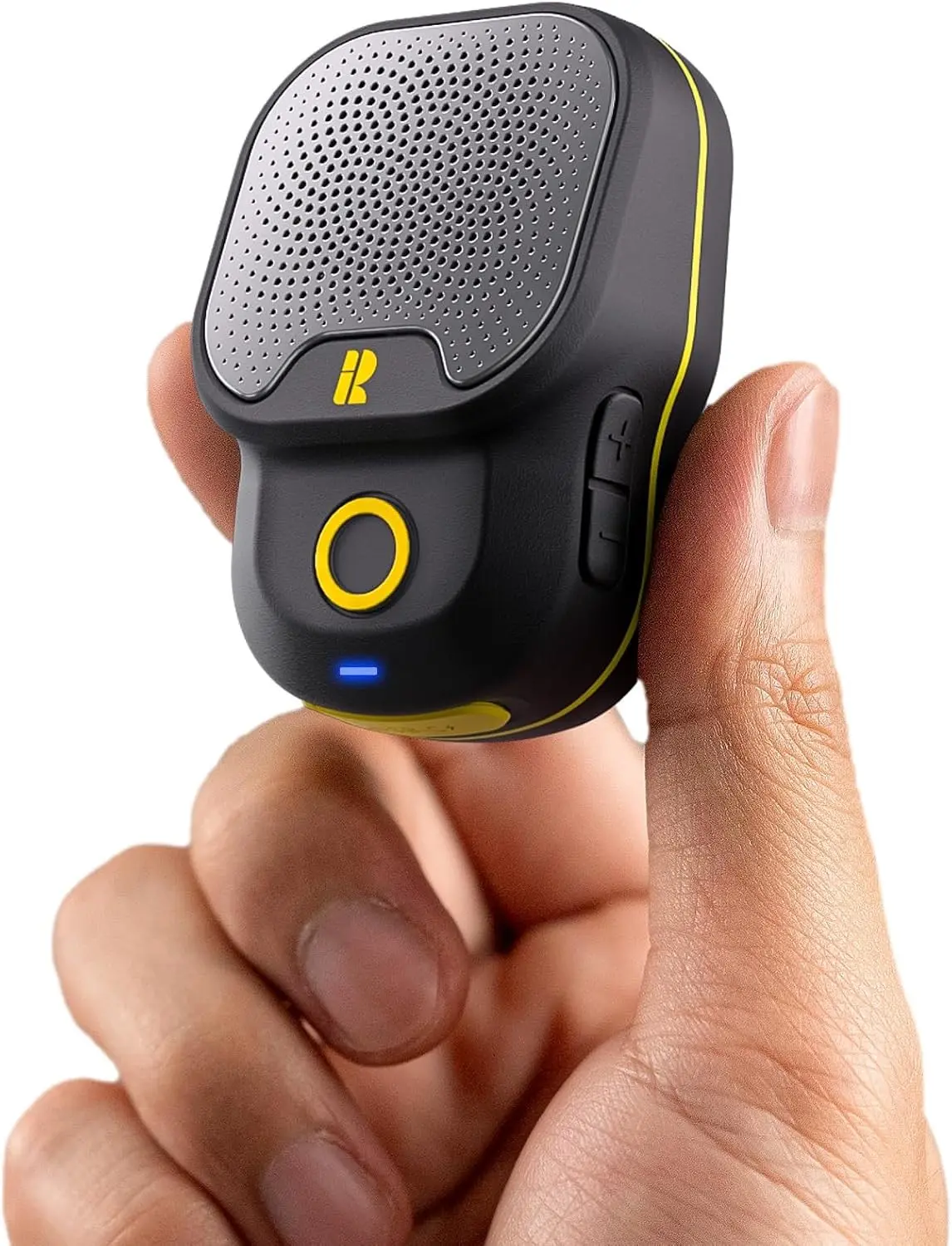Rythflo Wearable Bluetooth V5.3 Speaker, 30H Working Time Clip-On Wireless Jobsite Water-Resistant TWS Portable Speaker, IPX7 Waterproof, Built-in ENC Mic for Hands-Free Music/Calls