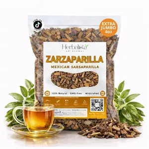 Herbalista - Mexican Zarzaparrilla Herbal Tea (Sarsaparilla Root) – Premium Loose Cut Botanical Infusion – 4 oz (113 g) Traditional Mexican Herb – 100% Natural, Vegan, Non-GMO, Caffeine-Free