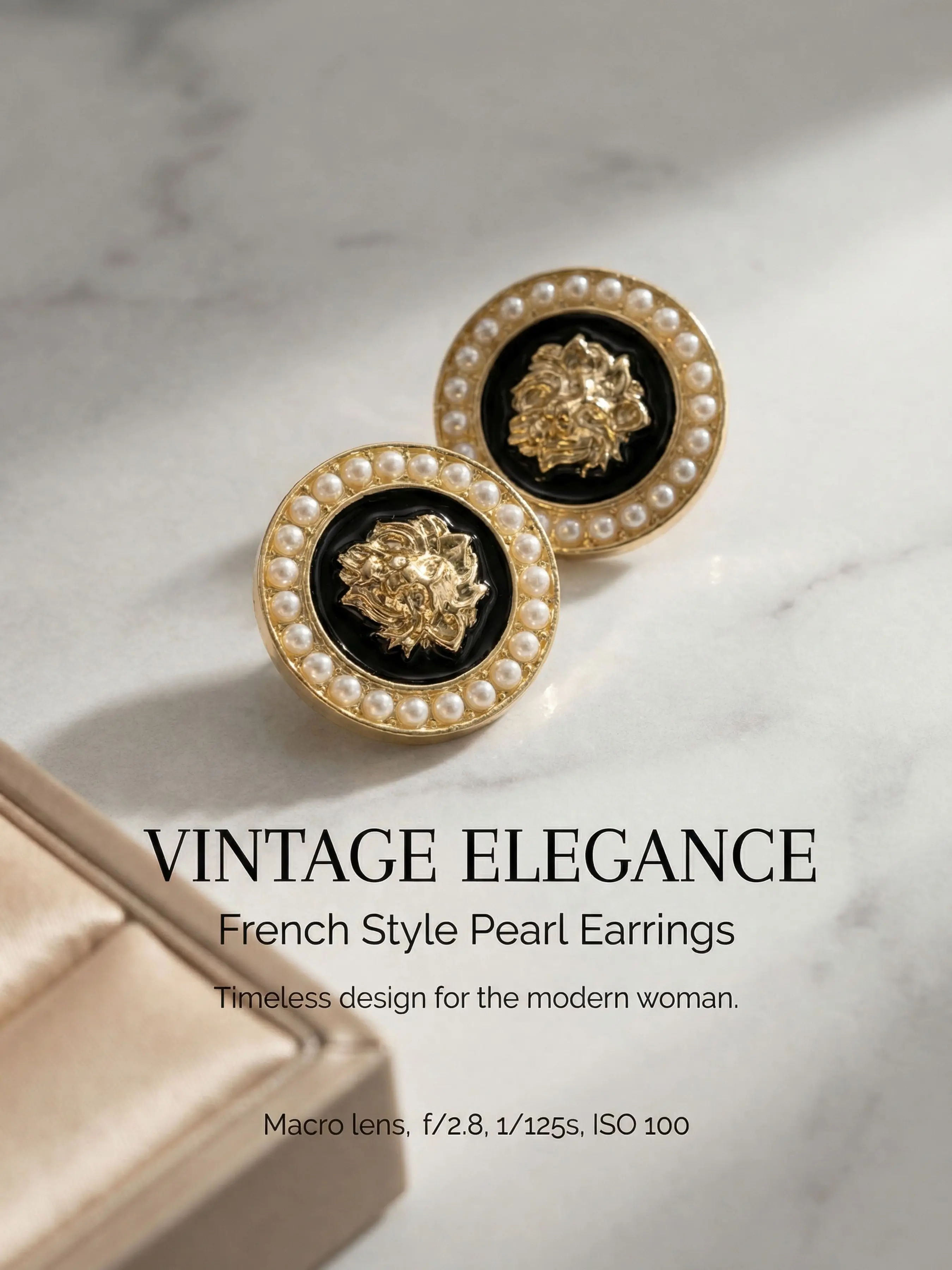 1 Pair Vintage-Inspired French Style Lion Head Stud Embellished Earrings, Vintage Statement Earrings - Graphic Pattern Women's Earrings - Everyday Wear and Party Occasions, Gift for Her