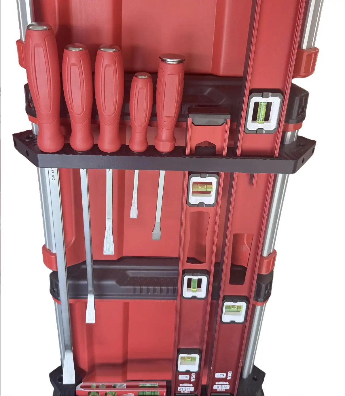 Level Rail Bracket for Milwaukee Packout Side Rails