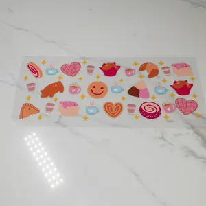 pan dulce and coffee UVDTF Cup Wraps for 16oz cups