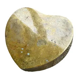 Vintage Polished Brass Heart Trinket Box | Solid Brass Keepsake Box