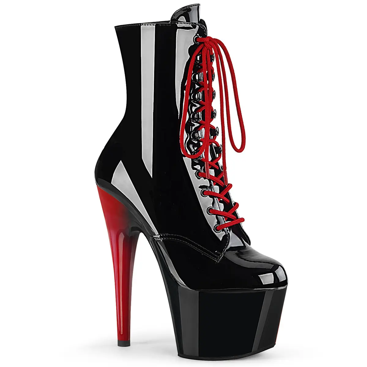 Pleaser Women's Ankle Lace Platform Boot Shoe, All-Seasons Footwear Fashion - Adore-1020
