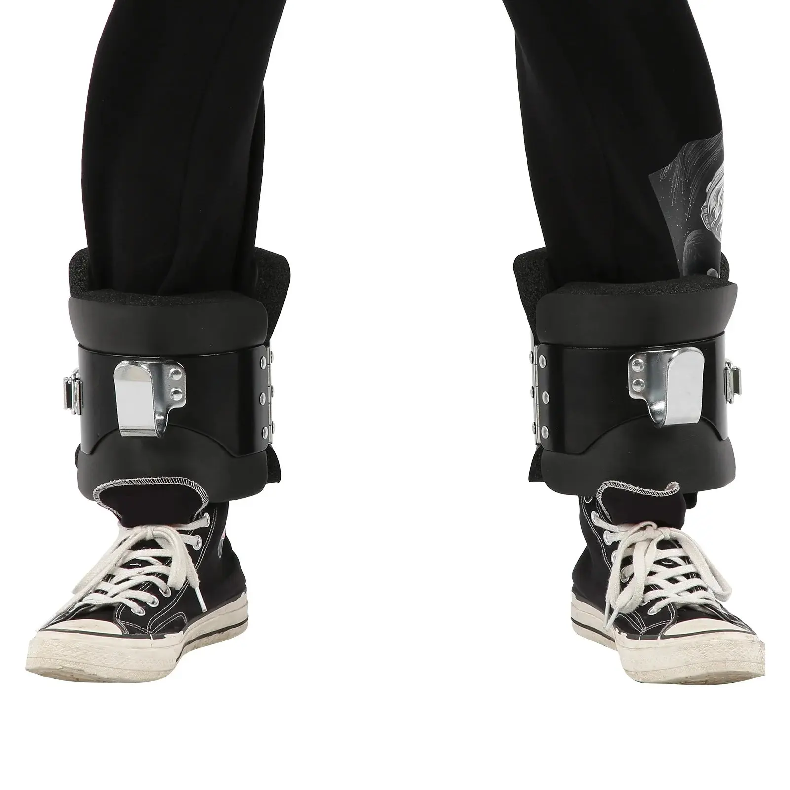 Hanging Pull Up Boots with Durable Stainless Steel Hooks, Heavy-Duty Padded Anti-Gravity Pair for Strength Training & Inversion