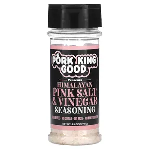 Pork King Good Himalayan Pink Salt & Vinegar Seasoning , 4.5 oz (127.5 g) Pork King Good Himalayan Pink Salt & Vinegar Seasoning , 4.5 oz (127.5 g)