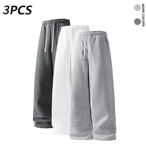 3Pack  Unisex solid-color drawstring sweatpants, spring/summer style, comfortable (available in 3-pack and single pack).