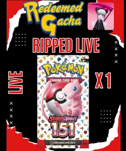 1x Pokémon TCG Booster Pack - One Pack Choose Below - RIPPED LIVE