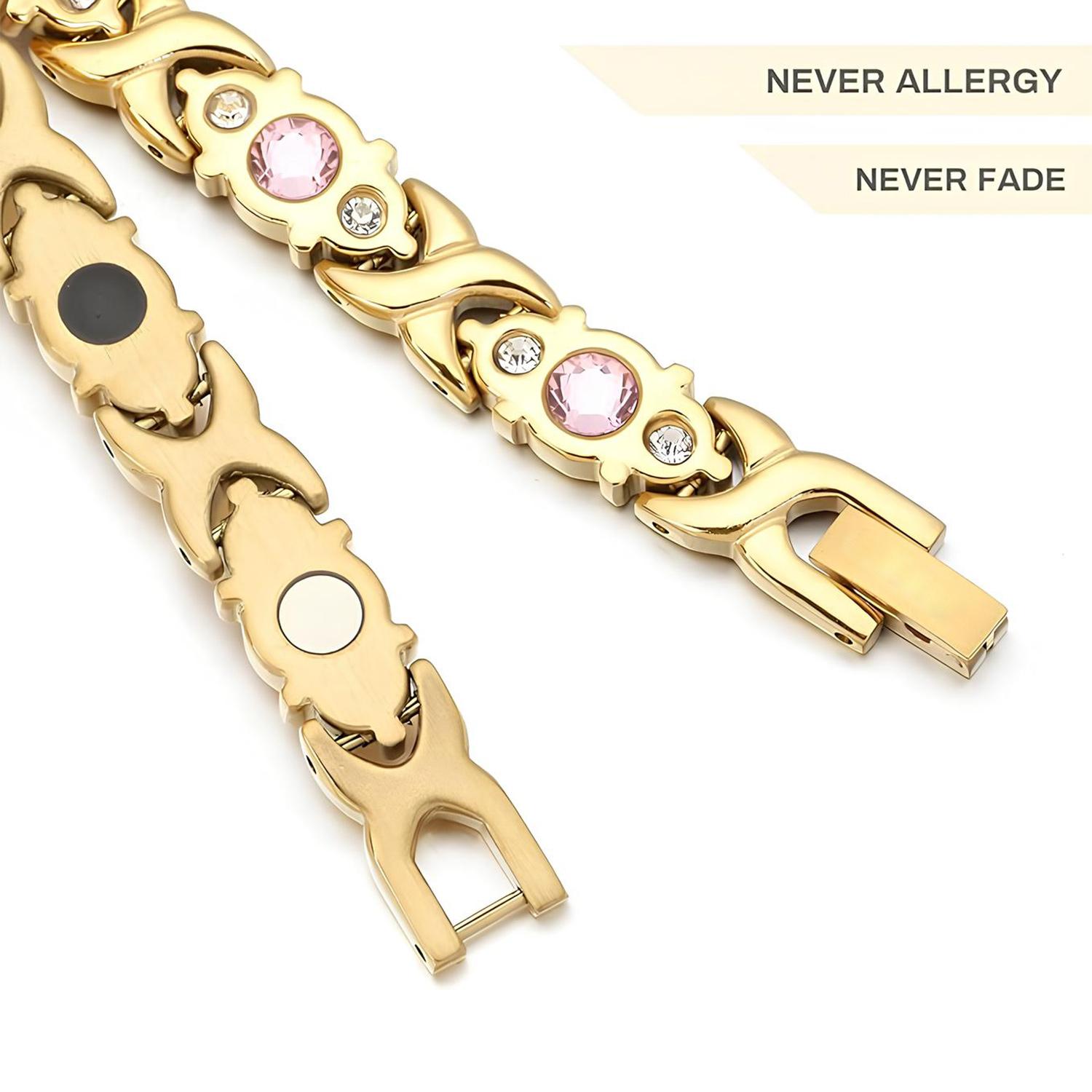 WCOLUE Energy magnet bracelet, Titanium Steel Bracelet with 3500 Gauss Magnets, Ideal Gift For Christmas WCOLUE Energy magnet bracelet, Titanium Steel Bracelet with 3500 Gauss Magnets, Ideal Gift For Christmas