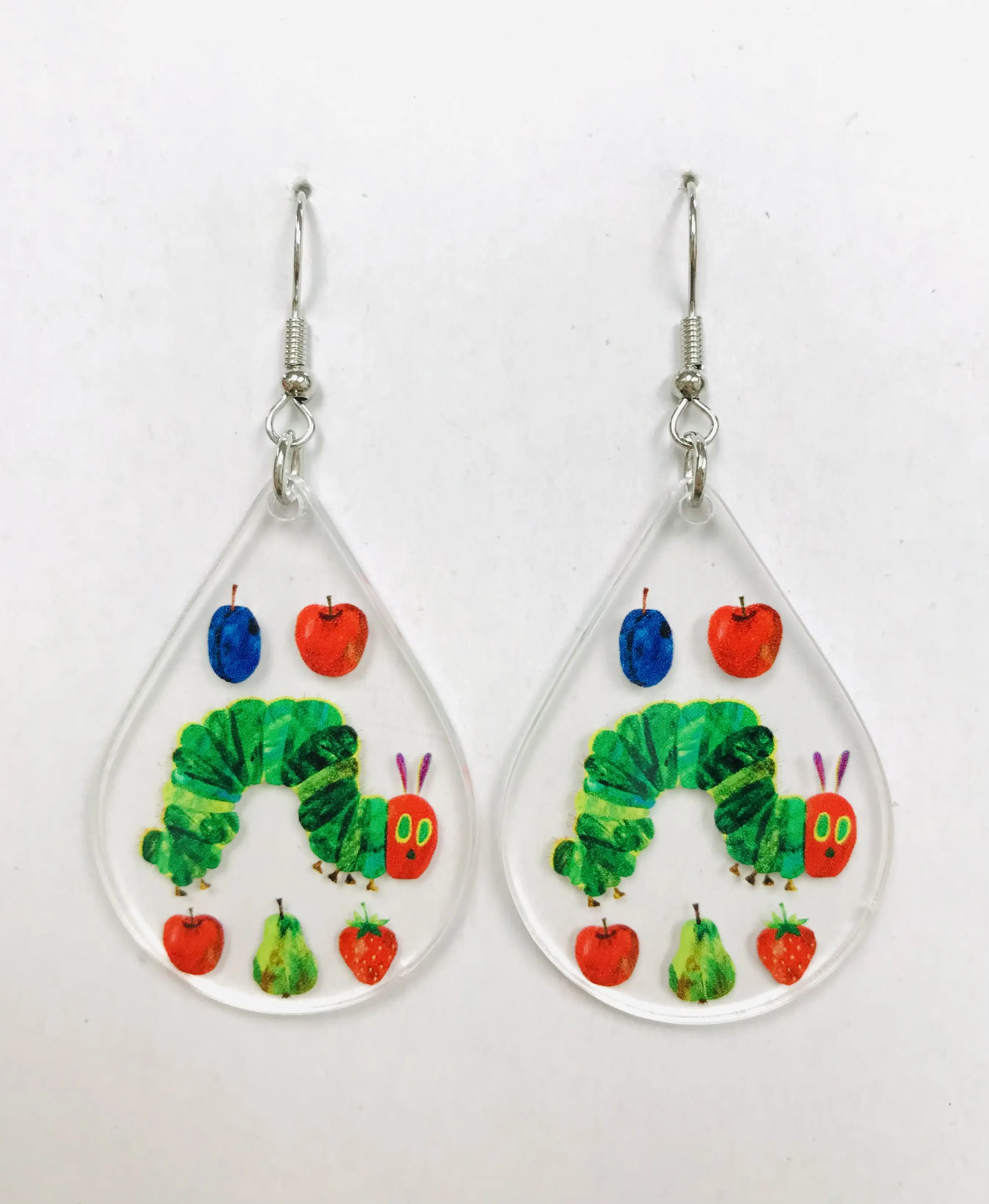 Caterpillar book character earrings Caterpillar book character earrings