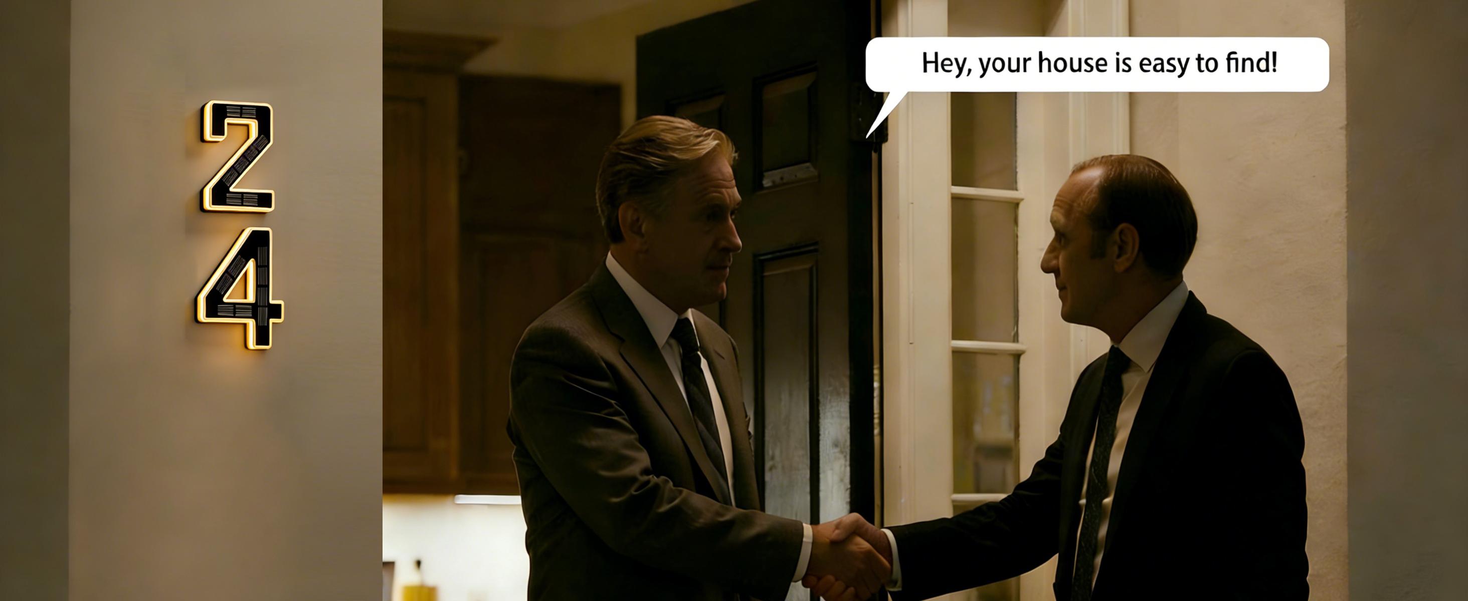 ISUNMEA Solar-Powered 6.7inch Address Sign Lighting for Residential Address Identification Address Plaques for House LED Illuminated Waterproof Outside Address Sign 3500K Warm White LED Modern Solar Powered LED Numbers for Yard, Street, Door, Outside