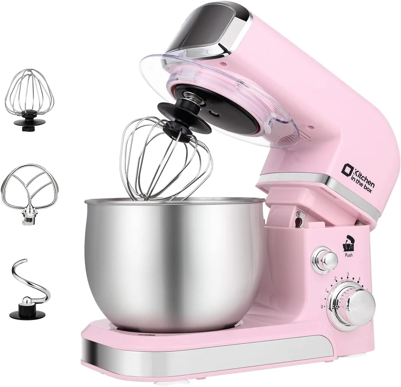 Kitchen in the Box 3.2Qt Standing Mixer - Compact Lightweight Food Mixer, 6 Speeds Mix, Multifunctional Kitchen Mixing Machine for Small Batch Baking, Multifunctional Stand Mixer