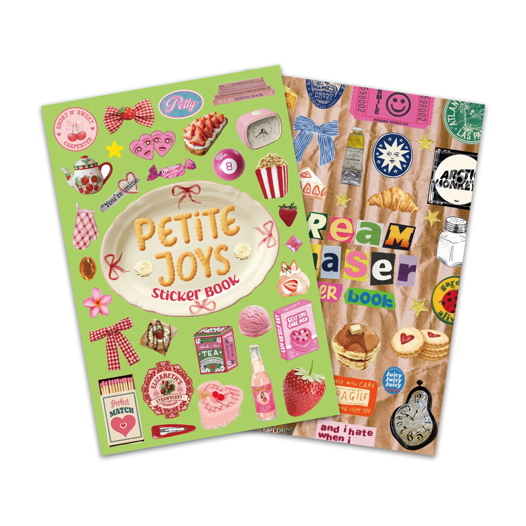 1100pcs 2-in-1 Scrapbooking Supplies Sticker Album Set - American Retro & Sweetheart Aesthetic Stickers, Journaling & Crafts Romantic Illustrations for DIY Projects