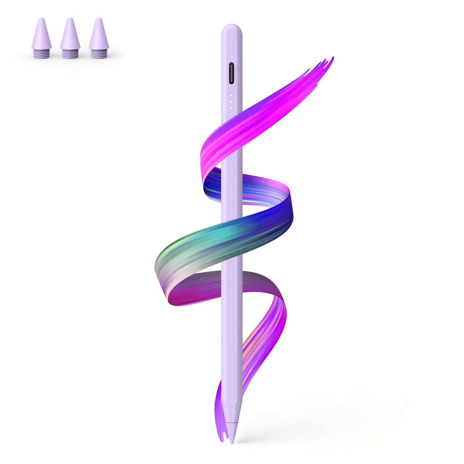 MEKO Purple Stylus Pen for iPad, 13 mins Fast Charge for iPad Pencil with Palm Rejection, Compatible with 2018-2024 iPad Air 3/4/5/6, mini 5/6, iPad 6/7/8/9/10, Pro 11"/12.9"/13"