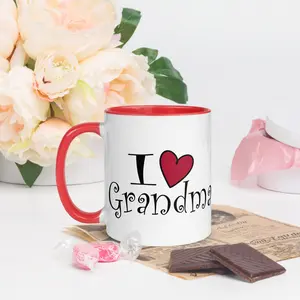 I Love Grandma Colored Mug