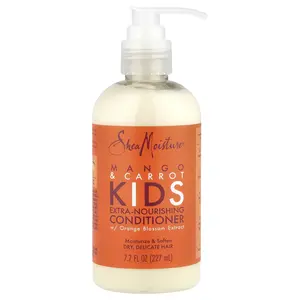 SheaMoisture Kids, Extra-Nourishing Conditioner, Dry, Delicate Hair, Mango & Carrot, 7.7 fl oz (227 ml)