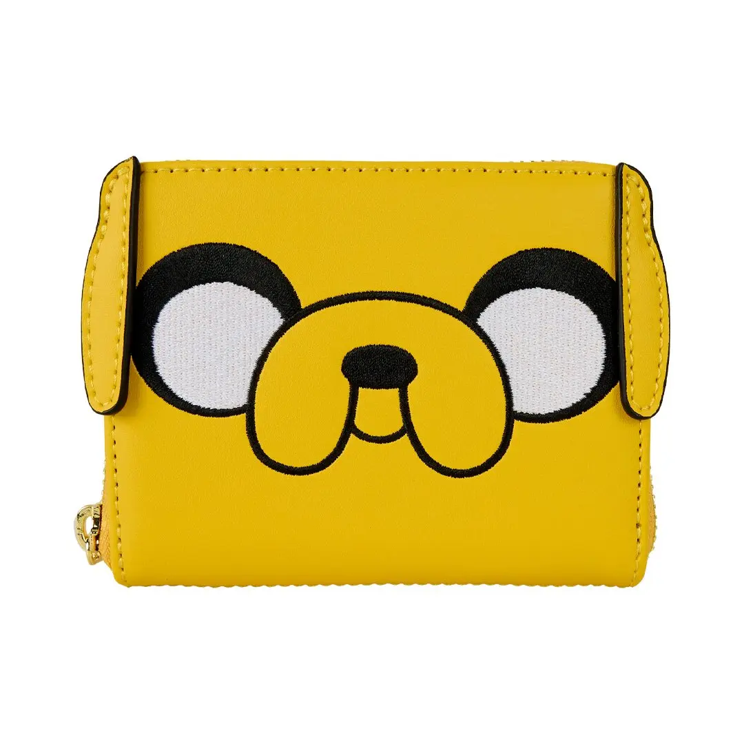Loungefly Adventure Time Jake Cosplay Faux Leather Wallet, Zip Around Card Holder with Applique and Debossed Details, Fans, Casual Wear, Graphic, Lightweight, Basic, Cartoon Character Graphic Women's Wallets