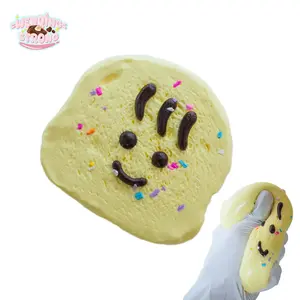 [WenQing Taba Squishy] Handmade Taba Squishy squishies/Smiling toast fidget toysfull body silicone rebornanxiety relief productstoys grown upsgirl toyanxiety fidgets ToySmiling toast-163g-Squishy Deck Stress Ball
