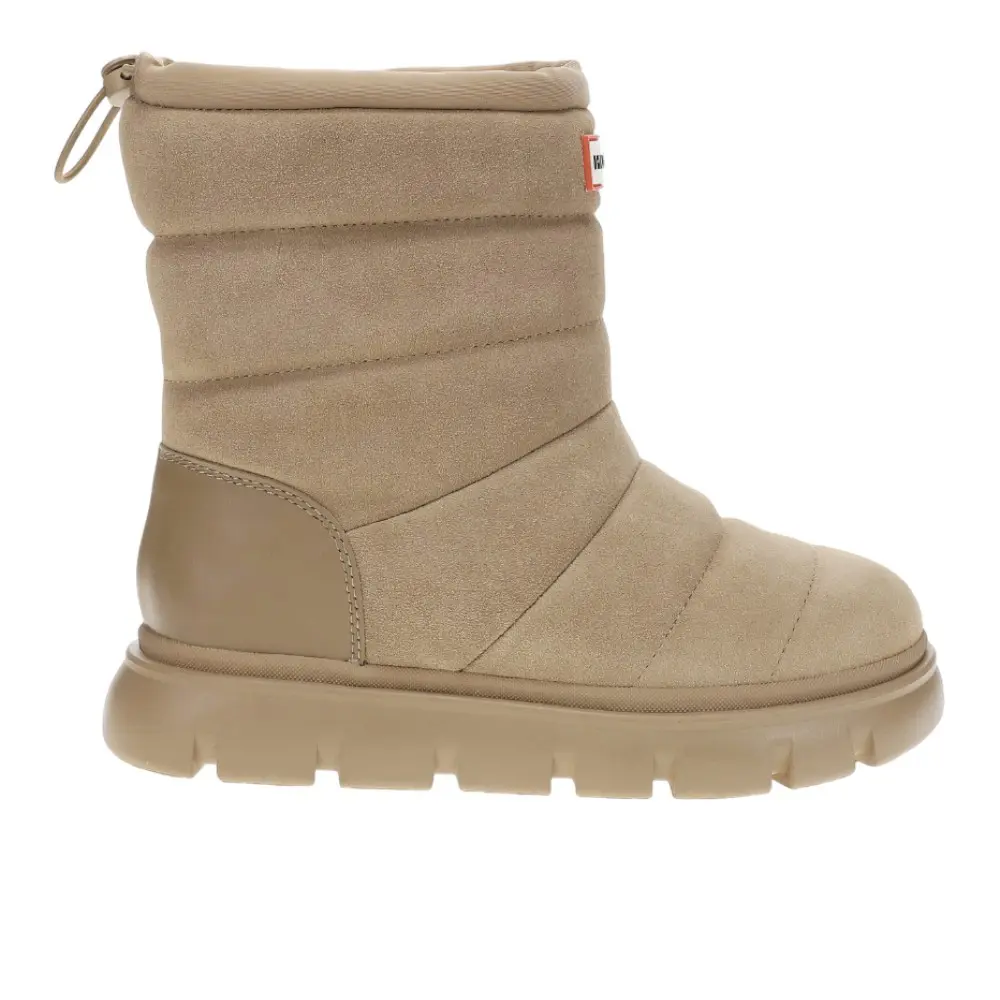 Hunter Womens Maribel Lug Sole Snow Casual Boots Ankle - Brown