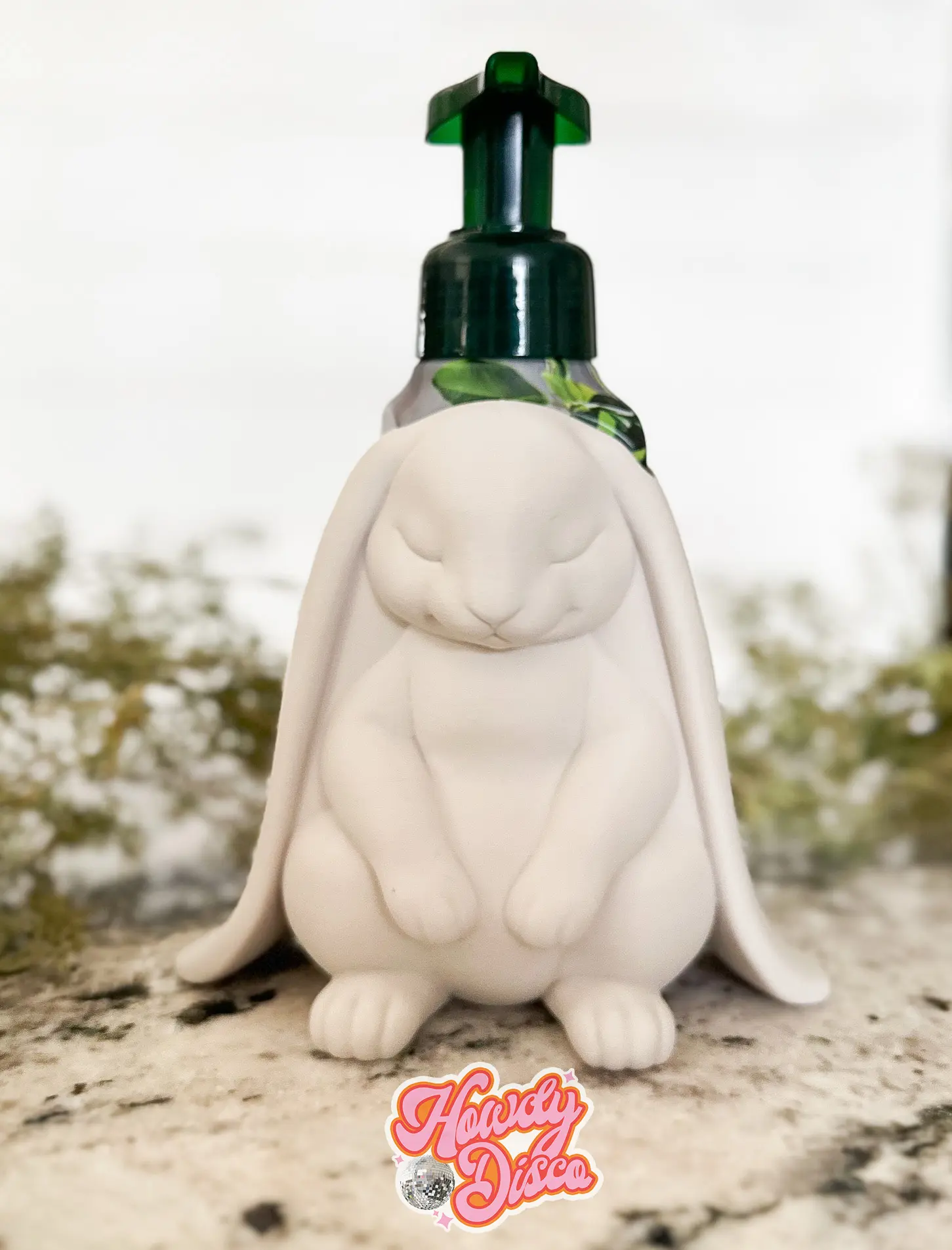 Floppy Ear Bunny Foam Soap Holder for BBW Soaps - Adorable Rabbit Design - Perfect for Bathroom Decor