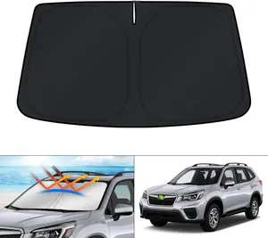 Canvcle Windshield Sun Shade for 2019-2024 Subaru Forester SUV Full Coverage Foldable Sun Visor Protector Blocks 99% UV Rays Keeps Car Cooler