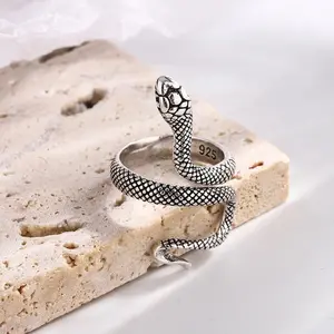 Textured Snake Steel Ring Textured Snake Steel Ring