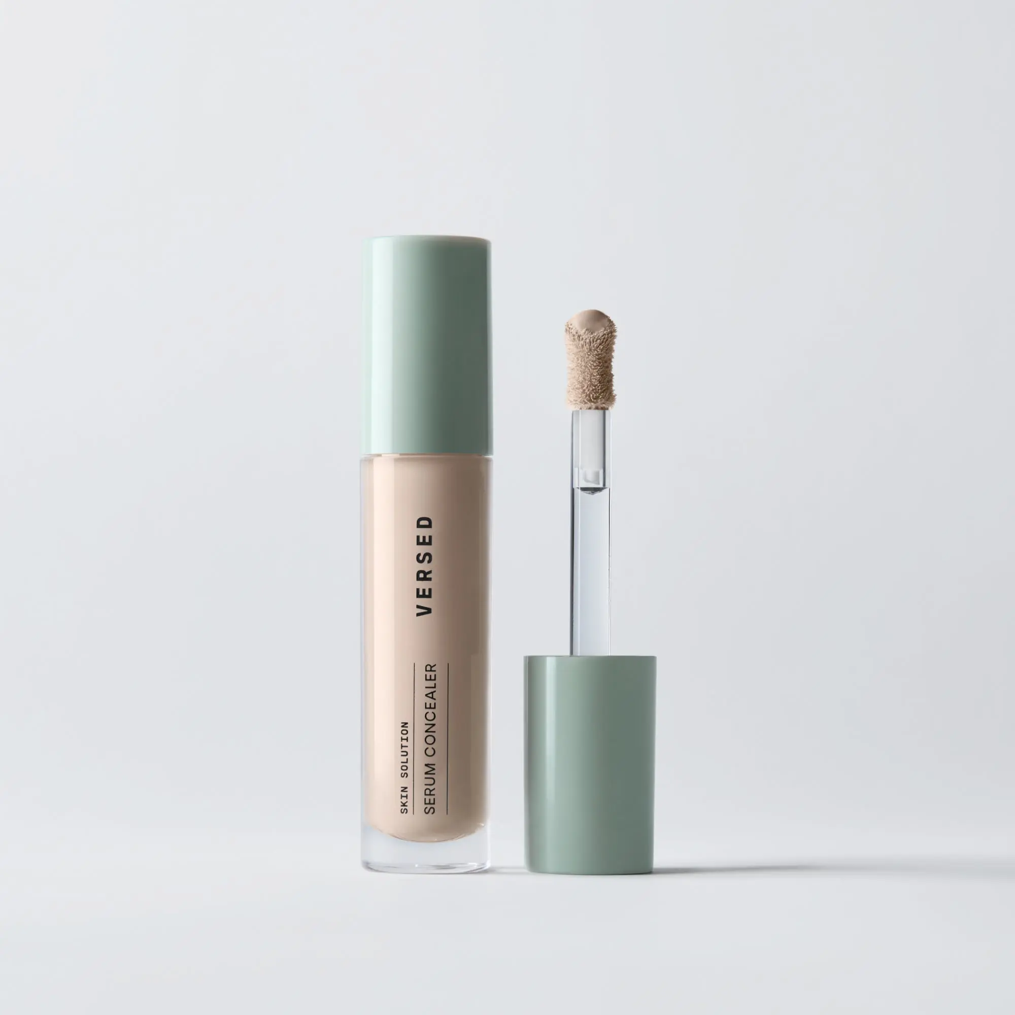 Versed Skin Solution Serum Concealer - Weightless Hydrating Concealer with Caffeine & Kojic Acid – Medium Long-Lasting Coverage Cream Concealer for Dark Circles, Under-Eye Brightening, glow
