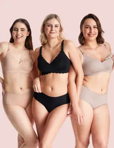 Momcozy Nursing Bras for Breastfeeding（recommend one size up）, YN46 Jelly Strip Support Comfort Maternity Bra, Seamless Soft Wirefree tiktok shop pumping bras maternity  undies，A