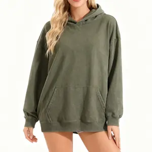 Holafish Hoodies For Women Oversized Acid Wash Hoodie Pullover Sweatshirts Vintage Loose Fit Winter Long Sleeve Shirts Outfits Tshirts&Hoodies DG010 Casual Fashion Cotton Polyester Streetwear Tops pink