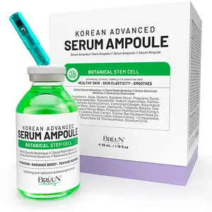 BRÜUN SC + A6s Bundle Control Botanical Stem Cell Ampoule - Korean Microneedling Serum Booster for Face and Body Skin Care Serum 1.18 fl.oz Microneedle Liquid Skin Serum