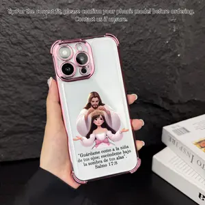 Salmo 17:8 for iPhone Samsung Galaxy Case iPhone 17Pro Max Air 16 15Plus 14 13 12 11 XR XS S25Ultra S24FE S23 S22 Phone Case, Four-corner airbag drop protection, Faith, personality, Protective Silicone Cover, Protection Durable, Shockproof Drop.A117