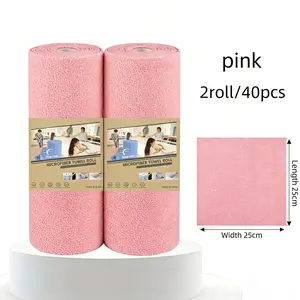 Antibacterial microfiber cloth, Ultra-fine Fiber Roll-Type Dry-Wet Dual-purpose Towel, Break-Point Kitchen Dishwashing Cloth, Reusable, Multi-purpose Cleaning Cloth, Suitable for Living Room, Bedroom, Kitchen, Cycling Wipe, etc.